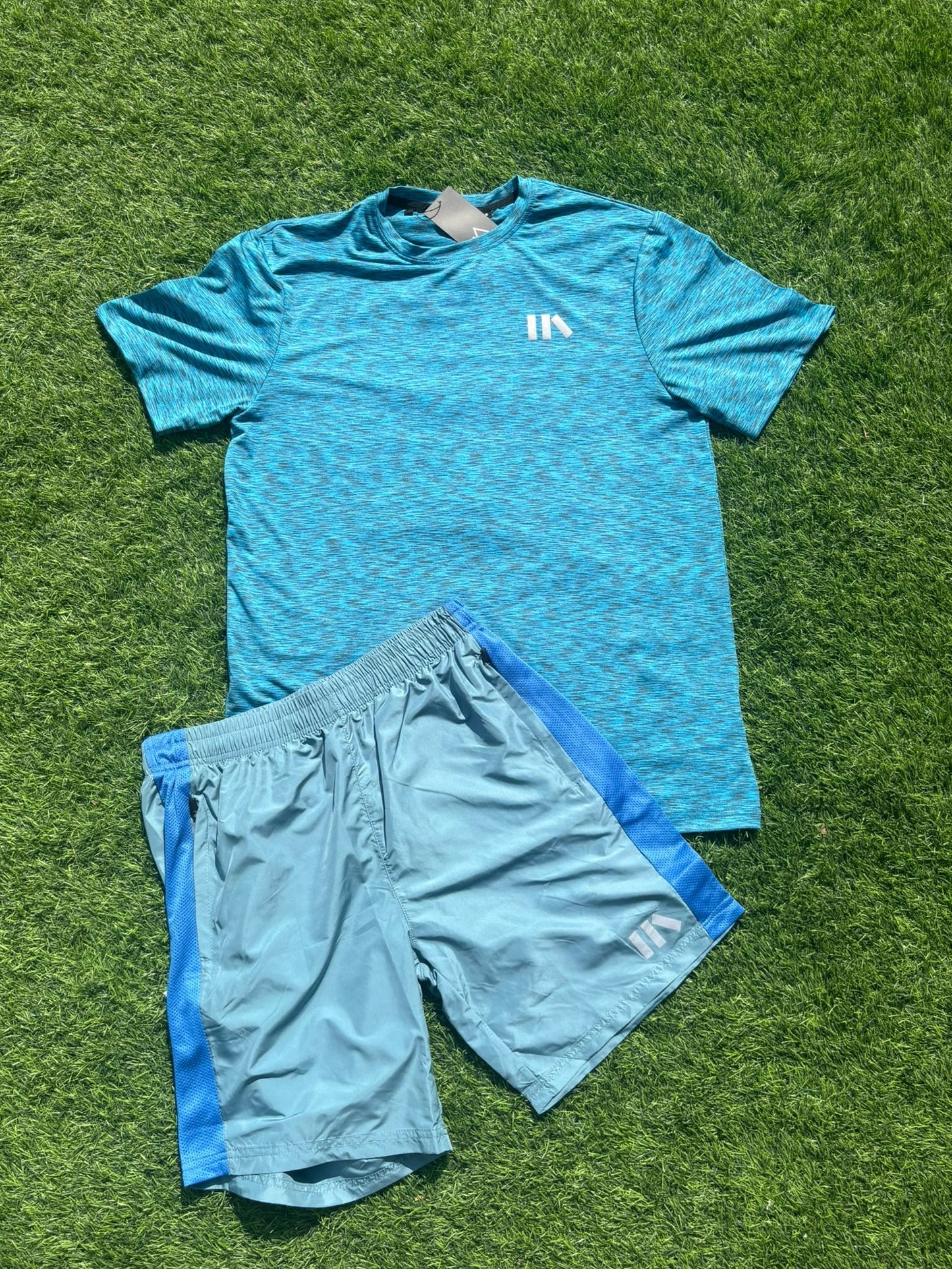 Teal blue active wear set